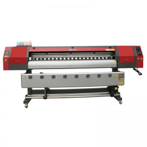 Печатач за сублимација на бои со големина од 1,8 метри со три дискови за печатење на маичка за печатење на маичка WER-EW1902